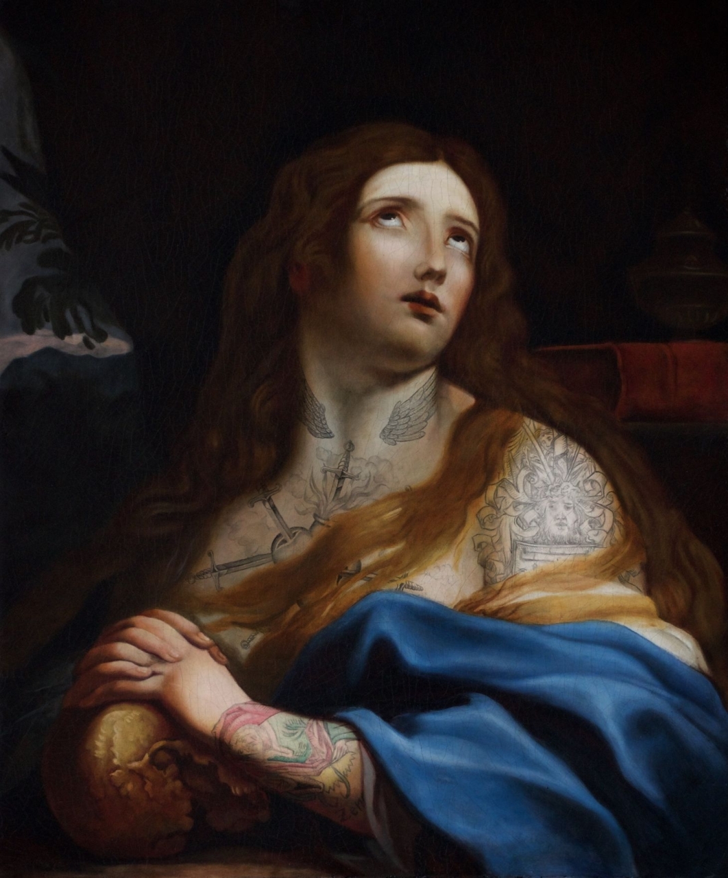 Tomasz Poznysz/ Pod Skórą 21-08-25 - Tomasz Poznysz, Maria Magdalena, Seria Pod skórą, Olej na płótnie, 50 x 60 cm, 2023